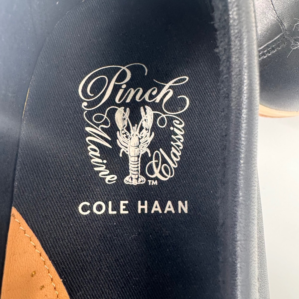 Cole Haan Pinch Maine Classic Black Leather Penny Loafers Mens 13M B213 NWOT - Picture 8 of 12